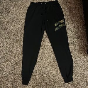 Mens medium black and camo shein joggers